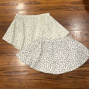 🌈 [June & January] Two polka dot skirts